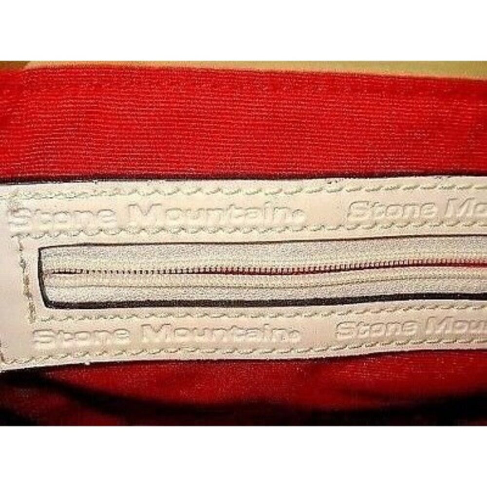 Stone Mountain Shoulder Bag Cream Canvas Leather Trim Purse Handbag NWOT - Picture 9 of 10